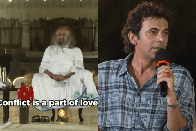Sri Sri Ravishankar, Sunil Grover Sri Sri Ravishankar, Sunil Grover