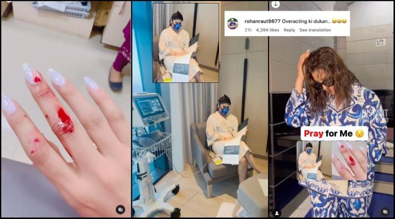 'Overacting, fake, attention seeker': Urvashi Rautela spotted getting out of building, hours after getting admitted to hospital for minor cut; trolled 'Overacting, fake, attention seeker': Urvashi Rautela spotted getting out of building, hours after getting admitted to hospital for minor cut; trolled