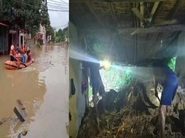 Tripura floods and landslides