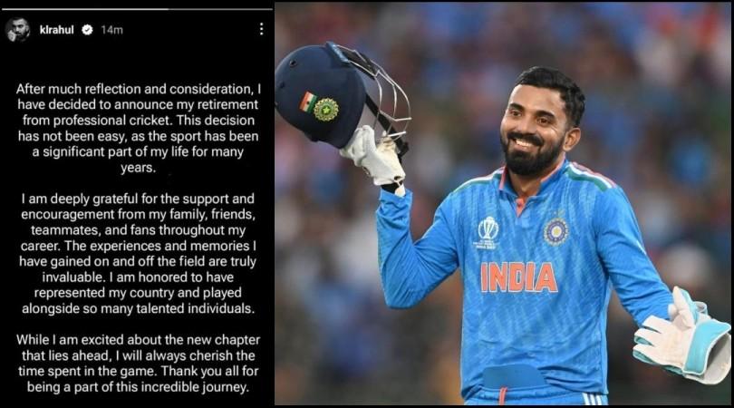 'Have an announcement to make': Did KL Rahul announce retirement and delete the Instagram post later? [Fact Check]