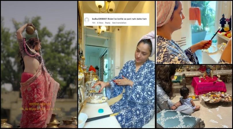'Disrespectful, she used packed bottle water for Lord Krishna': Ankita Lokhande slammed for wrongly performing Janmashtami puja. 'Disrespectful, she used packed bottle water for Lord Krishna': Ankita Lokhande slammed for wrongly performing Janmashtami puja.