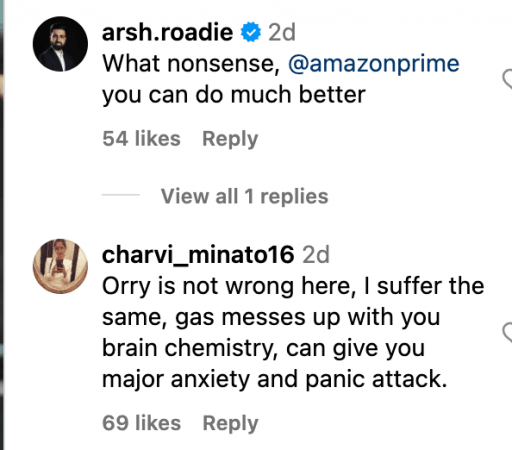 'Cringe such bad conversations': Orry tells Uorfi that he suffers from gas due to IBS; netizens slam OTT platform for content degradation 'Cringe such bad conversations': Orry tells Uorfi that he suffers from gas due to IBS; netizens slam OTT platform for content degradation