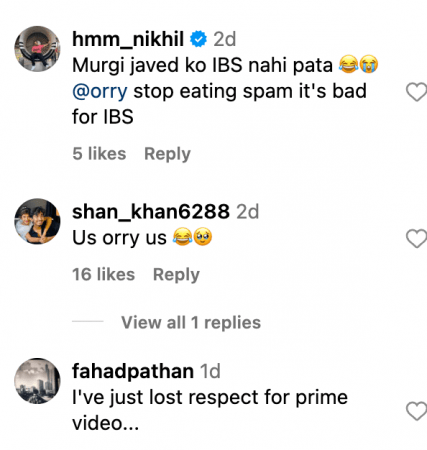 'Cringe such bad conversations': Orry tells Uorfi that he suffers from gas due to IBS; netizens slam OTT platform for content degradation 'Cringe such bad conversations': Orry tells Uorfi that he suffers from gas due to IBS; netizens slam OTT platform for content degradation