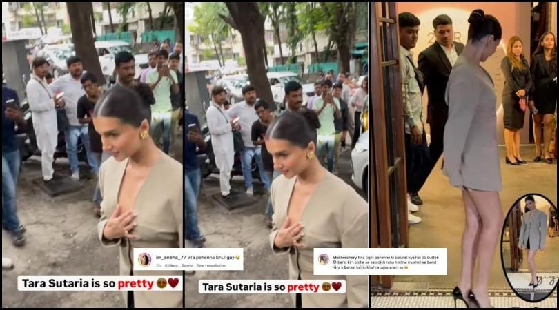 'Vulgar, inappropriate?': Tata Sutaria feels shy, uncomfortable while walking as she ditches shirt opts for plunging neckline blazer, body suit 'Vulgar, inappropriate?': Tata Sutaria feels shy, uncomfortable while walking as she ditches shirt opts for plunging neckline blazer, body suit
