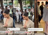 'Vulgar, inappropriate?': Tata Sutaria feels shy, uncomfortable while walking as she ditches shirt opts for plunging neckline blazer, body suit