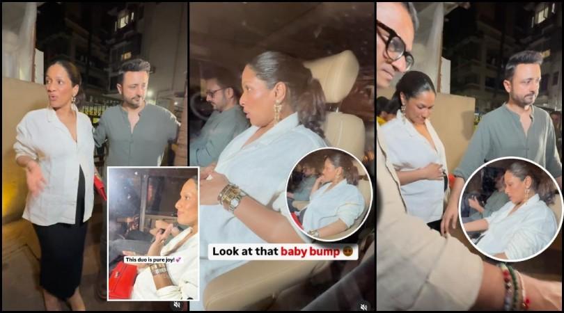 'Why can't she stay at home and rest' : Fans advice as Mom-to-be Masaba Gupta struggles to walk in high heels as she gets papped with husband post dinner 'Why can't she stay at home and rest' : Fans advice as Mom-to-be Masaba Gupta struggles to walk in high heels as she gets papped with husband post dinner