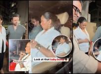 'Why can't she stay at home and rest' : Fans advice as Mom-to-be Masaba Gupta struggles to walk in high heels as she gets papped with husband post dinner