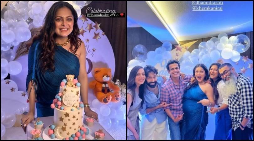 Drashti Dhami's cute and floral baby shower Drashti Dhami's cute and floral baby shower