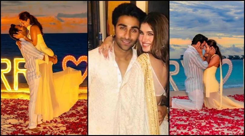 'Why did you even date Tara Sutaria?: Aadar Jain kisses Alekha Advani calls her 'first crush', proposes her for marriage on beach; fans irked 'Why did you even date Tara Sutaria?: Aadar Jain kisses Alekha Advani calls her 'first crush', proposes her for marriage on beach; fans irked