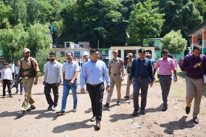 District Election Officer Poonch Vikas Kundal reviewed elections arrangements in the polling stations set-up near LoC District Election Officer Poonch
