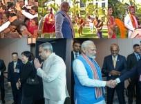 PM Modi arrives in Singapore, receives warm welcome from Indian diaspora
