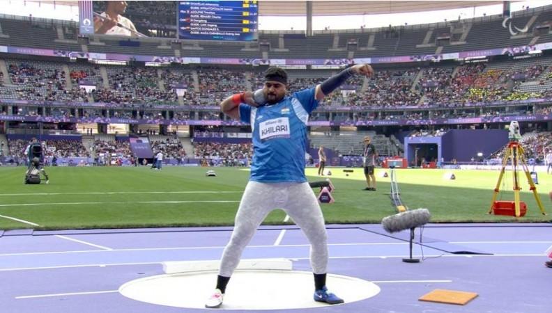 Sachin Khilari's first medal in the Paralympic Games Sachin Khilari's first medal in the Paralympic Games