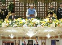 PM Modi holds delegation-level talks with Brunei Sultan, later departs for Singapore