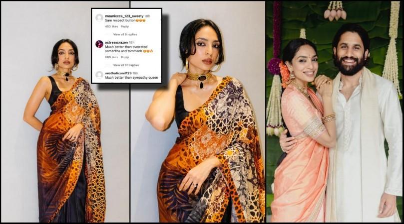 'Better than overrated Samantha, Tamannaah': Fans can't stop gushing as Sobhita Dhulipala stuns in saree; flaunts her engagement ring 'Better than overrated Samantha, Tamannaah': Fans can't stop gushing as Sobhita Dhulipala stuns in saree; flaunts her engagement ring