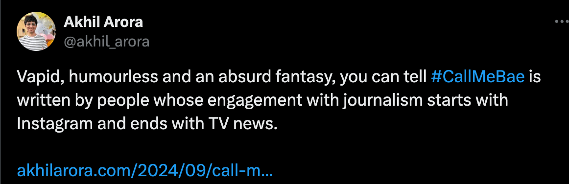 Flop, cringe fest: Ananya Panday's acting is over- exaggerated,' Vir Das lauded for his role as a news anchor in Call Me Bae [Review]