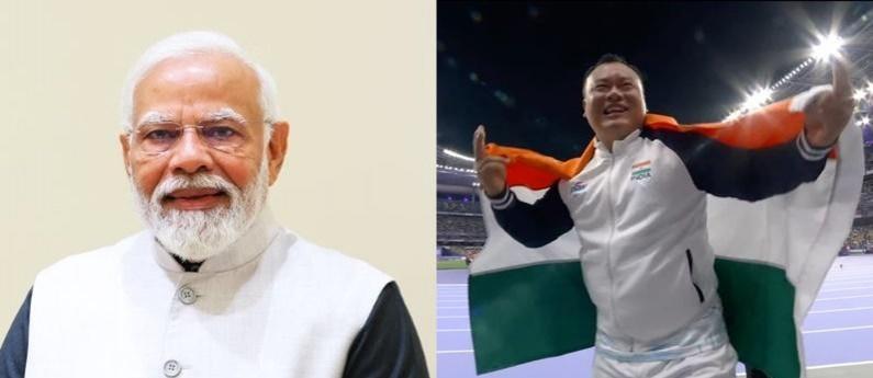 PM Modi congratulates Hokato Hotozhe Sema on bagging bronze at Paris Paralympics PM Modi congratulates Hokato Hotozhe Sema on bagging bronze at Paris Paralympics