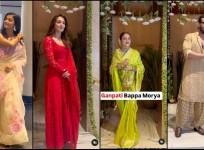 Manish Malhotra's Ganesh Chaturthi: Kiara Advani looks like a bride; Rekha stuns in saree; Arjun Kapoor goes glam in low neck kurta