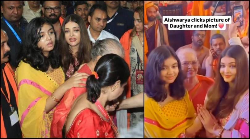 Aishwarya Rai Bachchan, Aaradhya Bachchan along with Brinda Rai visited a Ganesh pandal Aishwarya Rai Bachchan, Aaradhya Bachchan along with Brinda Rai visited a Ganesh pandal
