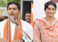 Rescue hero meets wrestling star: BJP's Yogesh Bairagi and Congress' Vinesh Phogat to face off in Julana