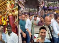 'Inko sabko nikalo': Video of Varun Dhawan, Atlee Kumar entering through VVIP line to seek blessings of Lalbaughcha Raja goes viral