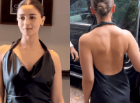 Alia Bhatt in black dress