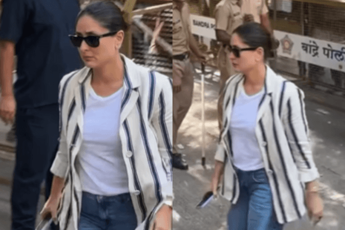 Kareena Kapoor Khan at Malaika Arora's father's death Kareena Kapoor Khan at Malaika Arora's father's death