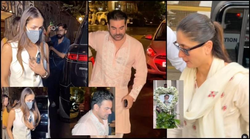 'Inappropriate, disrespectful': Netizens troll Malaika Arora for wearing sleeveless pant-suit styled attire for her late father's prayer meet; ex-husband Arbaaz Khan, Kareena also attend 'Inappropriate, disrespectful': Netizens troll Malaika Arora for wearing sleeveless pant-suit styled attire for her late father's prayer meet; ex-husband Arbaaz Khan, Kareena also attend