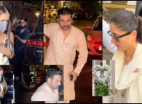 'Inappropriate, disrespectful': Netizens troll Malaika Arora for wearing sleeveless pant-suit styled attire for her late father's prayer meet; ex-husband Arbaaz Khan, Kareena also attend