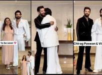 Most handsome mantri: Chirag Paswan hugs birthday boy Vishal Singh; Devoleena Bhattacharjee flaunts baby bump as she poses at birthday bash