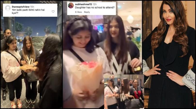 'When does Aaradhya go to school, always clinging to mother': Aishwarya Rai attends event in Dubai with daughter; fans notice missing wedding Ring [Reactions]