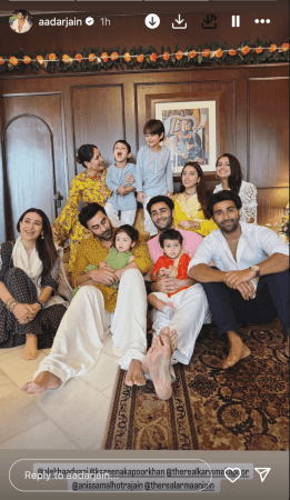Fam jam: Kapoor family soaks in Ganpati festive fervour, Ranbir Kapoor can't take his eyes off his daughter Raha Fam jam: Kapoor family soaks in Ganpati festive fervour, Ranbir Kapoor can't take his eyes off his daughter Raha