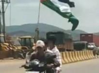 K'taka Police detains four minors for raising Palestinian flag while riding bike
