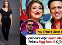 'Do you think I clean toilets? Would you ask SRK's wife': Govinda's wife Sunita on rejecting Salman Khan led Bigg Boss