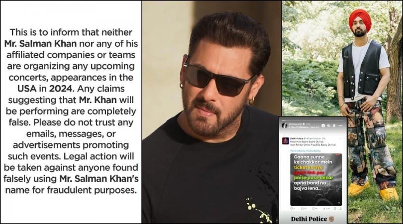 Salman Khan's US Tour to Diljit Dosanjh's fake Dil-Luminati concert tickets beware of fraudulent scams Salman Khan's US Tour to Diljit Dosanjh's fake Dil-Luminati concert tickets beware of fraudulent scams