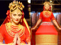 Urvashi Rautela in traditional Manipuri potloi