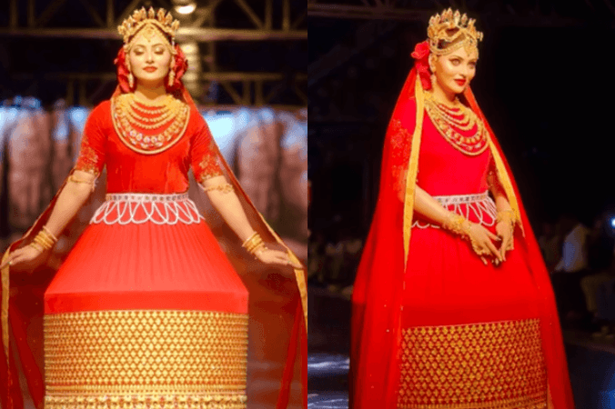 Urvashi Rautela in traditional Manipuri potloi Urvashi Rautela in traditional Manipuri potloi