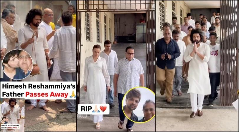 Devasted Himesh Reshammiya performs last rites of his father Vipin; Salman Khan skips, Iulia Vantur, Farah Khan attend funeral Devasted Himesh Reshammiya performs last rites of his father Vipin; Salman Khan skips, Iulia Vantur, Farah Khan attend funeral