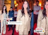 'What happened to her face?': Katrina Kaif sparks pregnancy rumours once again as she opts for baggy pant-suit outfit