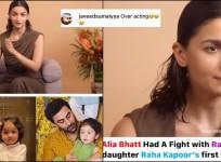 Alia Bhatt recalls a fight with her husband Ranbir Kapoor about whether Raha would say mama or papa first