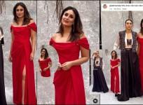 Kareena Kapoor Khan shines in red slit dress for pre-birthday