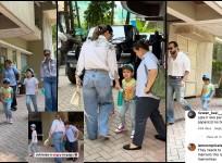 'Oye, Dont take it':Angry Jeh shouts at the paparazzi, Kareena pulls him away; netizens call Jeh mannerless, batameez