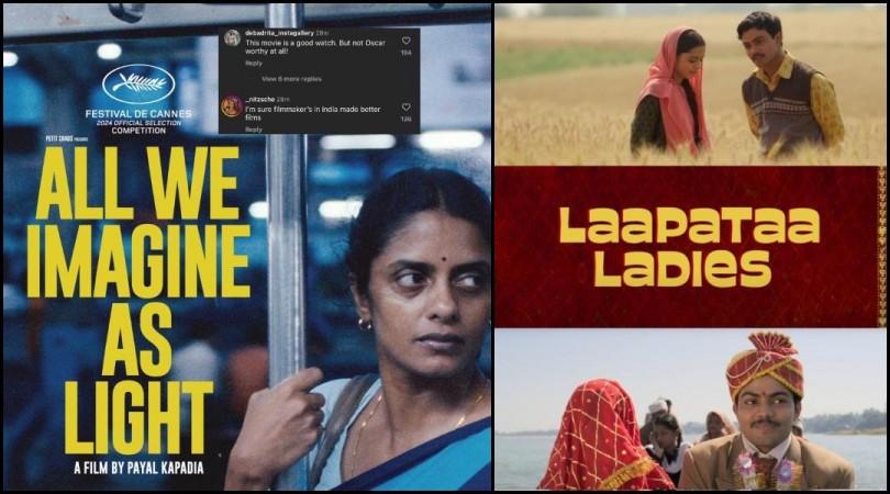 'Good film but underserving for Oscars': Netizens unhappy as Laapataa Ladies for being chosen as India's official Oscar entry over All We Imagine as Light 'Good film but underserving for Oscars': Netizens unhappy as Laapataa Ladies for being chosen as India's official Oscar entry over All We Imagine as Light