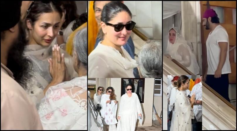 Kareena Kapoor trolled for smiling, wearing glares; BF Arjun Kapoor attends Malaika Arora's father's prayer meet at Gurudwara