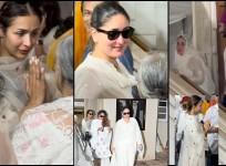 Kareena Kapoor trolled for smiling, wearing glares; BF Arjun Kapoor attends Malaika Arora's father's prayer meet at Gurudwara