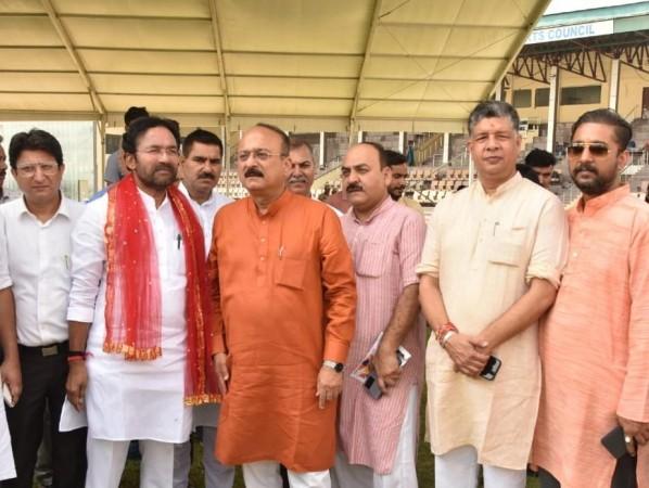 Union Minister G Kishan Reddy reviewing preparations for Prime Minister rally at Jammu on September 28 G Kishna Reddy