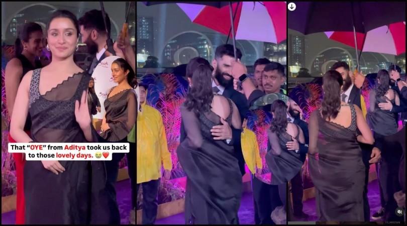 'Aashiqui in rains': Ex-couple Shraddha Kapoor and Aditya Roy Kapur hug each other as they bump into each other; fans want them to get back