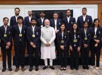 Prime Minister Narendra Modi interacts with the Indian Chess Olympiad Champions