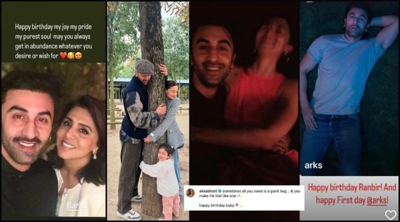 'Happy Birthday baby, all you need is gaint hug': Alia Bhatt shares unseen pictures of Ranbir and Raha; Ranbir Kapoor launches his clothing brand Arks 'Happy Birthday baby, all you need is gaint hug': Alia Bhatt shares unseen pictures of Ranbir and Raha; Ranbir Kapoor launches his clothing brand Arks