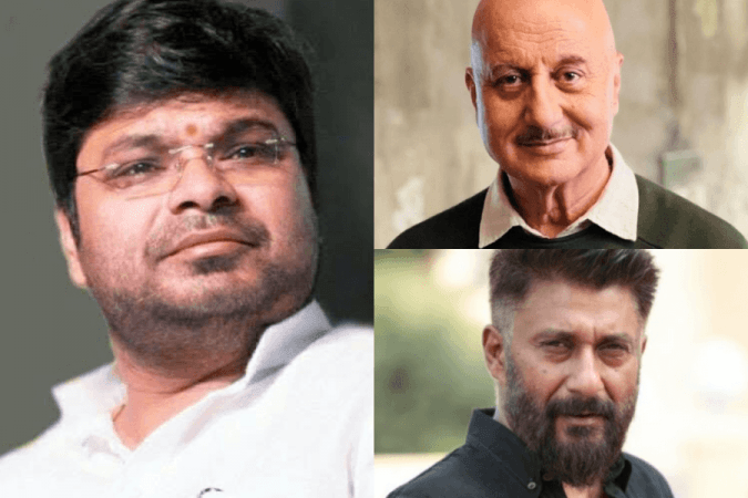 Abhishek Agrawal, Anupam Kher, Vivek Agnihotri Abhishek Agrawal, Anupam Kher, Vivek Agnihotri