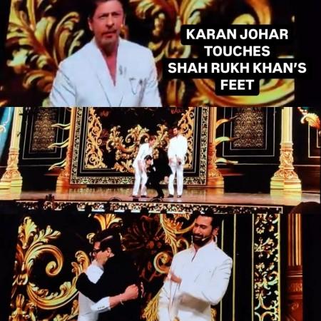 IIFA 2024: Karan Johar kisses SRK touches his feet; Vicky Kaushal dances to 'OO Antava Mawa' and 'Mere Mehboob Mere Sanam' with King Khan IIFA 2024: Karan Johar kisses SRK touches his feet; Vicky Kaushal dances to 'OO Antava Mawa' and 'Mere Mehboob Mere Sanam' with King Khan